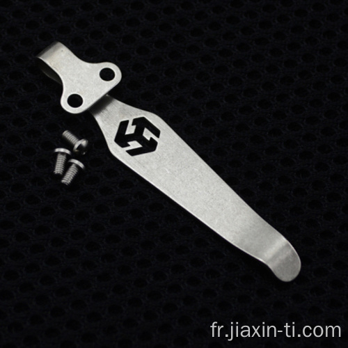 Accessoires de couteau de transport profond de clip de couteau de titane